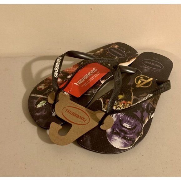 Havaianas Adult Top Marvel Flip Flop Sandals Men\'s  Avengers Sz 13 New With Tag main image 8